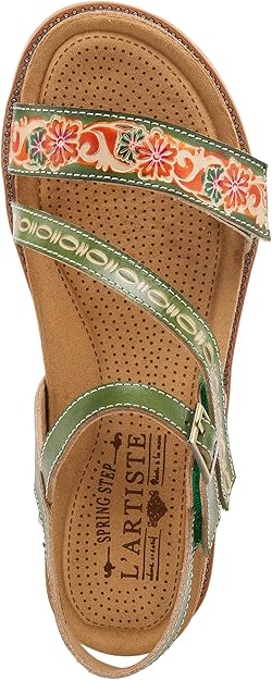 Spring Step L'Artiste Women's Dialog Strap Sandal Green