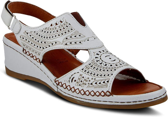 Spring Step Women's Tourner Slingback Sandal White