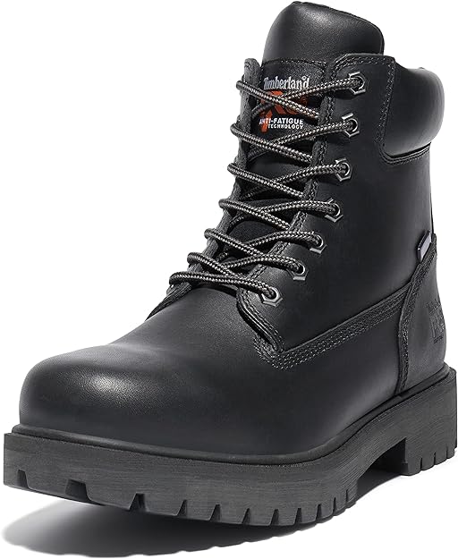 Timberland Men's Pro Direct Attach 6" Steel Toe Boots Black