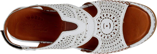 Spring Step Women's Tourner Slingback Sandal White