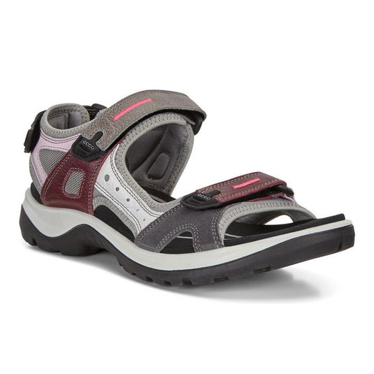 Ecco Women's Offroad Flat Sandals Multicolor Wine