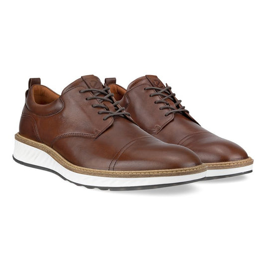 Ecco Men's St.1 Hybrid Derby Shoe Cognac