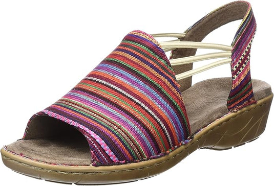 Jenny by Ara Women's Kimmy Sandal Canvas Multi