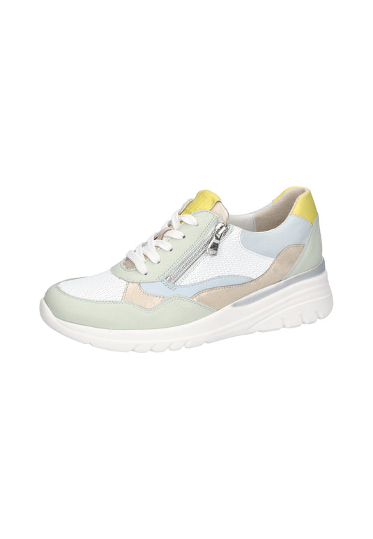 Waldlaufer Women's H-Clara Soft Sneaker Sky Lime
