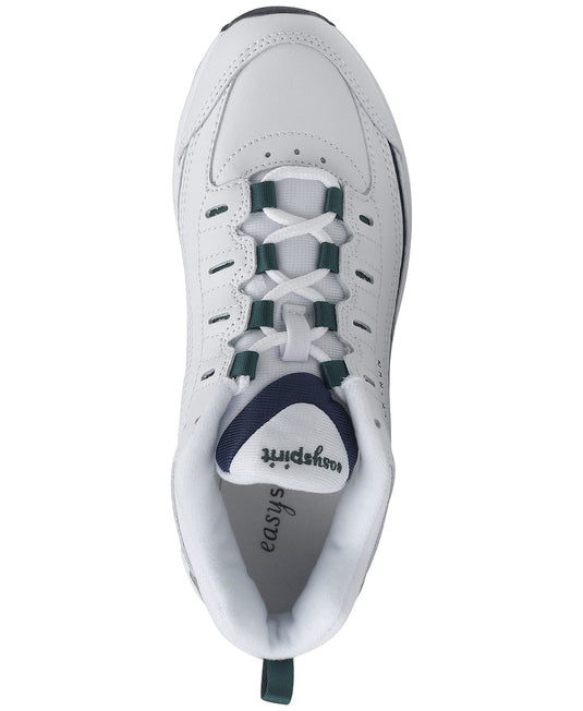 Easy Spirit Women's Romy Walking Shoes White/Navy Leather