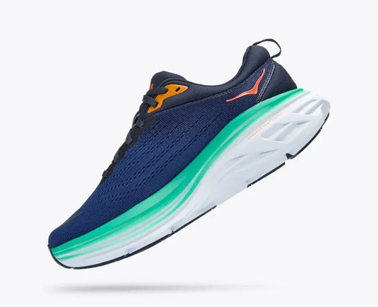 Hoka One One Women's Bondi 8 Sneaker Outer Space/Bellwether Blue