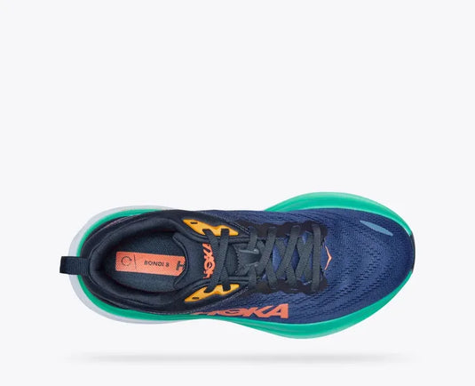 Hoka One One Women's Bondi 8 Sneaker Outer Space/Bellwether Blue