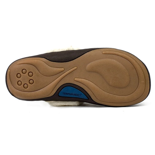 Tempur-Pedic Womens Kensley Scuff Slippers Tan