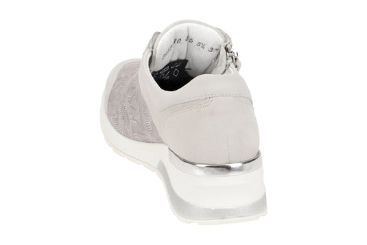 Waldlaufer Women's H-Clara Sneaker Stein Silver