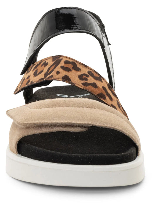 Ara Women's Marina Triple Adjustable Sandal - Beige multi
