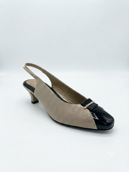 Beautifeel Women's Lauren Champagne / Black Mesh suede