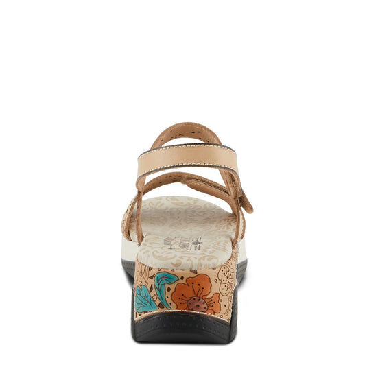 Spring Step Women's L'ARTISTE CAITLINA SANDALS BEIGE MULTI