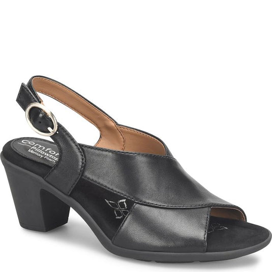 Comfortiva Women's Katara Back Strap Sandal Black