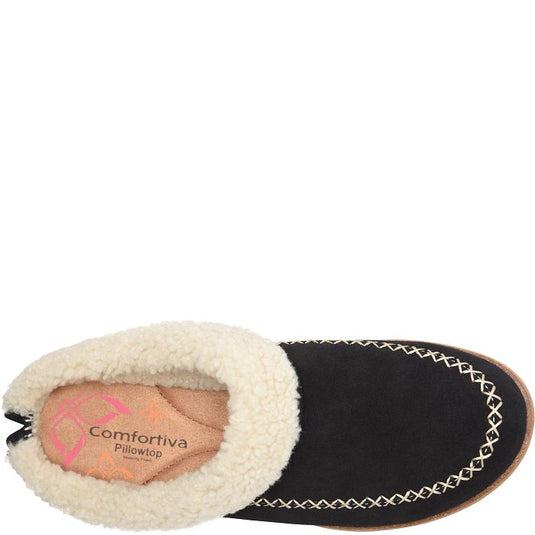 Comfortiva Women's Lucy slipper Black/Beige