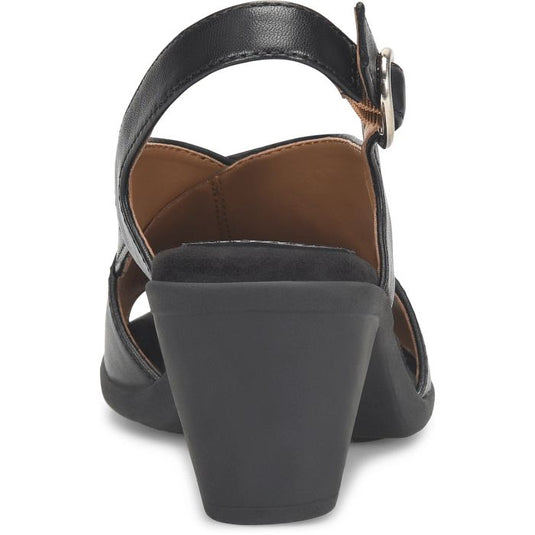 Comfortiva Women's Katara Back Strap Sandal Black