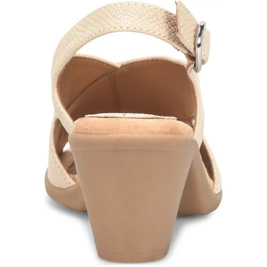 Comfortiva Women's Katara Back Strap Sandal Cream