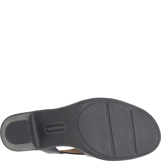 Comfortiva Women's Katara Back Strap Sandal Black
