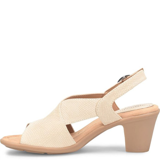 Comfortiva Women's Katara Back Strap Sandal Cream