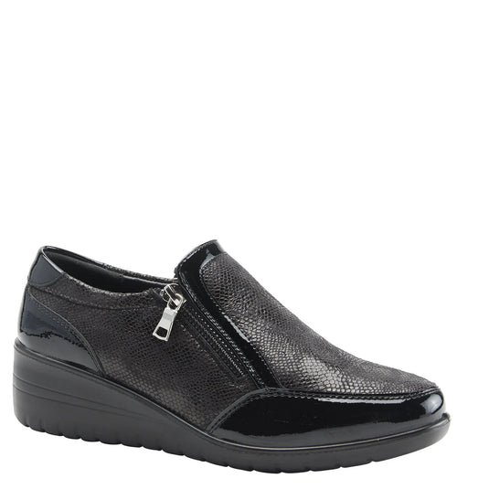 FLEXUS by Spring Step Women's CONCHA SLIP-ON SHOES Black