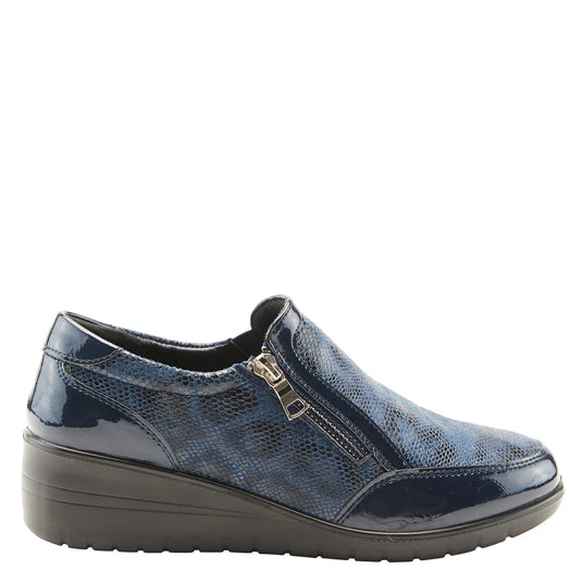 FLEXUS by Spring Step Women's CONCHA SLIP-ON SHOES Navy