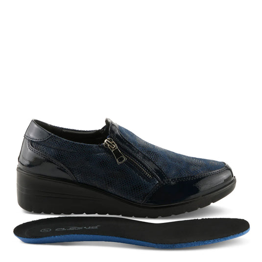 FLEXUS by Spring Step Women's CONCHA SLIP-ON SHOES Navy
