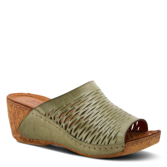 Spring Step Women's Cunacena Slide Olive Green