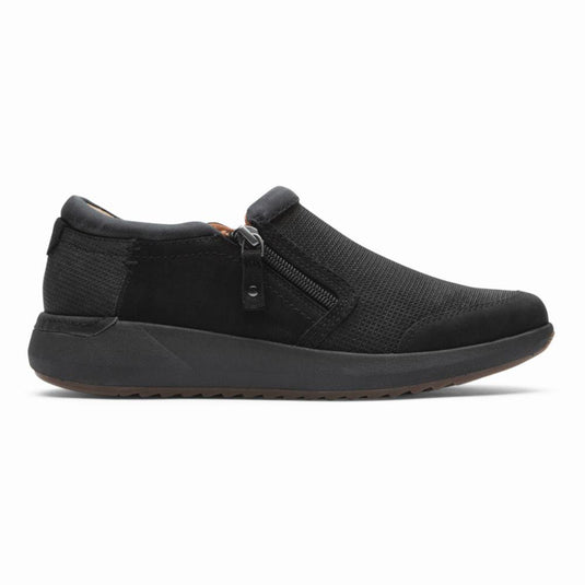 Cobb Hill Women's Skylar Zip Slip on Black