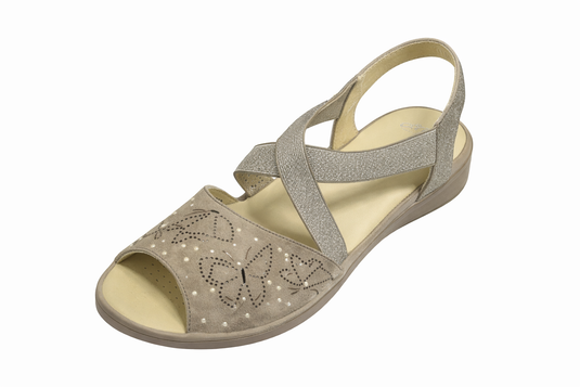 Ara Celia Taupe Nubuck Vernice