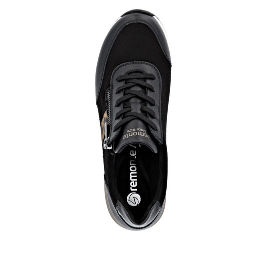 Remonte Women's Eleni Sneaker Black/Bruan