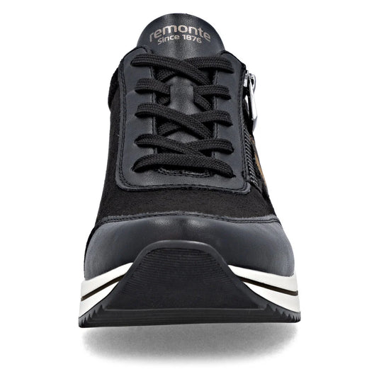 Remonte Women's Eleni Sneaker Black/Bruan