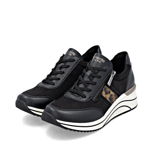 Remonte Women's Eleni Sneaker Black/Bruan