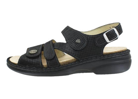 Finn Comfort Women's Gomera Soft Sandals Hardy Nero