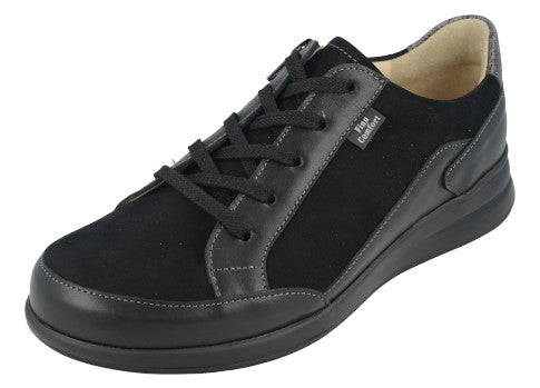 Finn Comfort Women's Prato Schwarz Platin/Nappaseda Nubuck