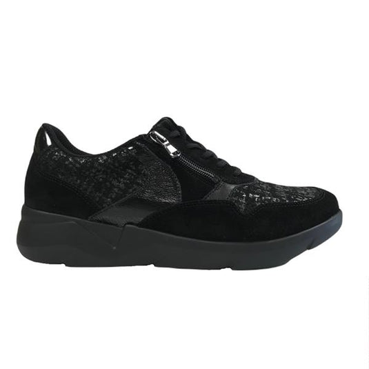 Waldlaufer Women's K-Funky Sneaker Black