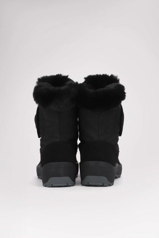 Pajar Moscou 3.0 Women's Velcro Boot w/ Ice Gripper - Black