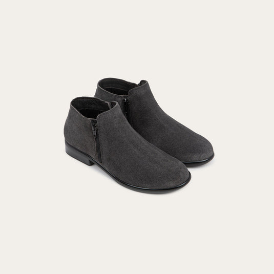 Naot Women's Helm Aura Bootie Black Embossed Suede