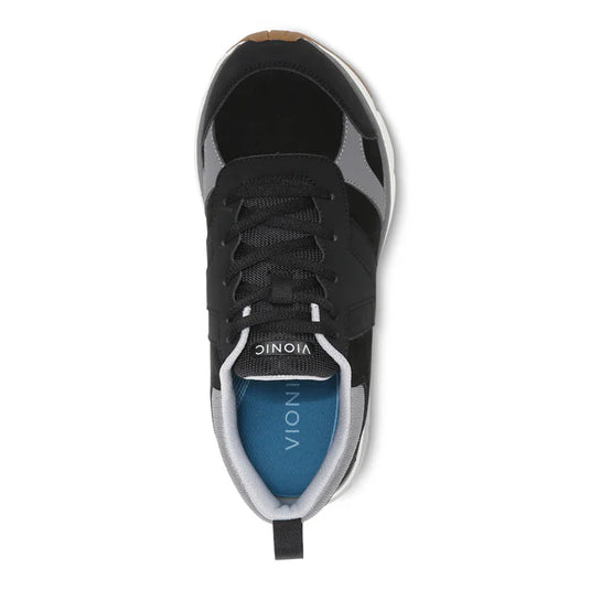 Vionic Women's Zanny Waterproof Walking Tennis Shoe Black