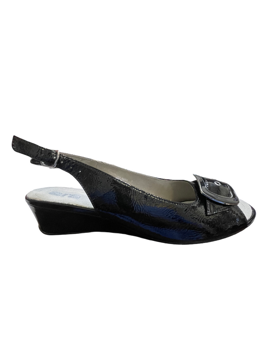 Ara Women's Sirmione Slingback Sandal Black Patent