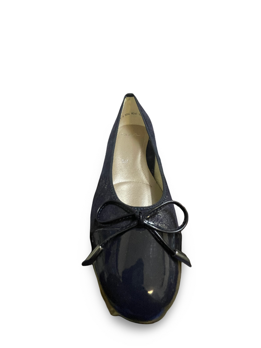 ARA Women's Betty flat shoe Navy Metallic