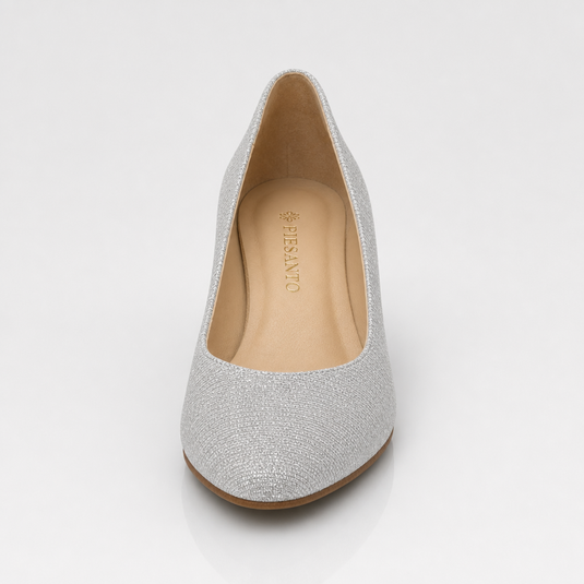 Piesanto Women's 245226 kit heel pump silver