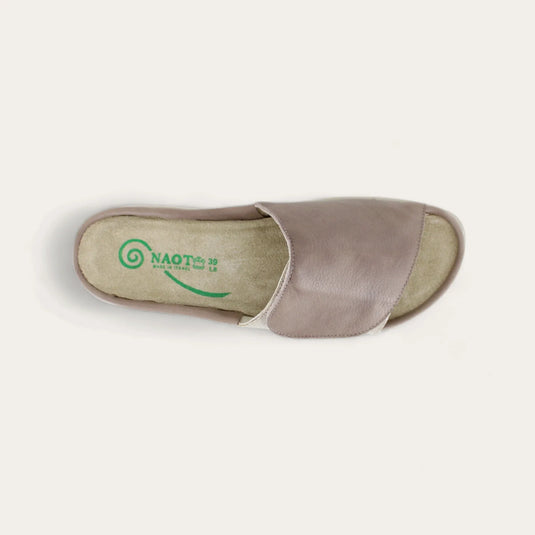 Naot Women's Ipo Sandals Soft Stone Leather/Beige Lizard Leather