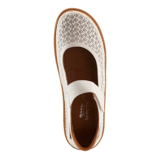 Spring Step Women's Janah Mary Jane Shoe White