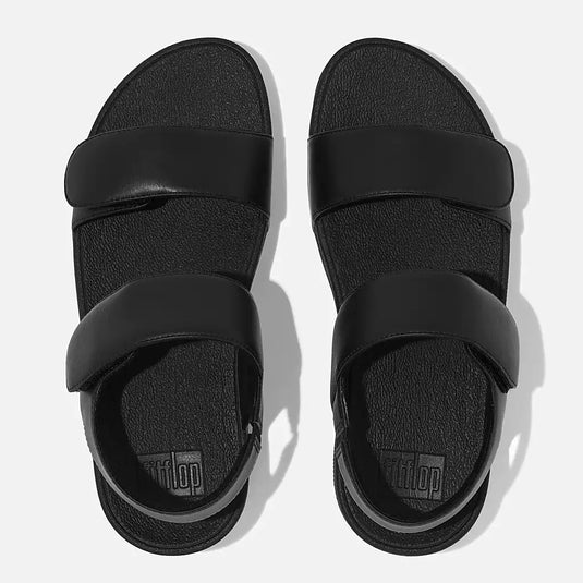 Fitflop Women's LULU Adjustable Leather Sandals Black