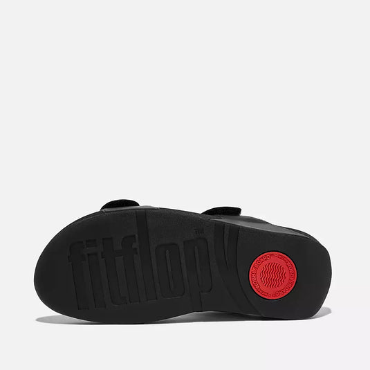Fitflop Women's LULU Adjustable Leather Sandals Black