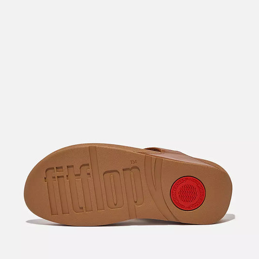Fit Flop Women's LULU Leather Toe-Post Sandals Light Tan