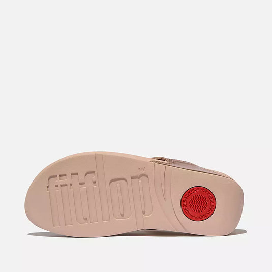 Fit Flop Women's LULU Leather Toe-Post Sandals Rose Gold