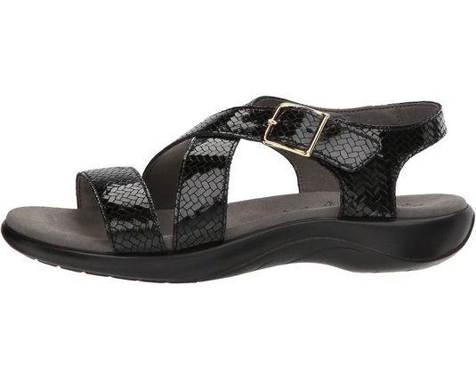 SAS Women's Laguna Strap Sandal Weave Nero