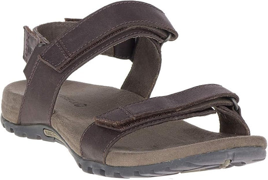 Merrell Men's Sandspur Backstrap Leather Sandal - Brown