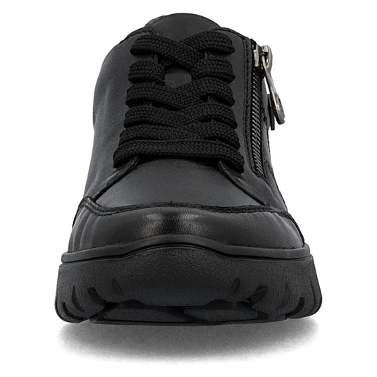 Rieker Women's Heike N1301 water-repellent sneaker Black