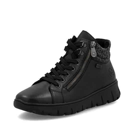 Rieker Women's Heike N1305 Lace up boot Black